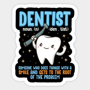 Dentist Definition Fact Gets To The Root Of The Problem Gift Sticker